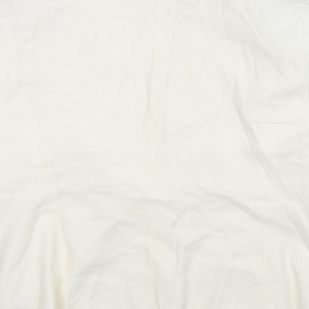 Marks and Spencer Womens White   Jacket Suit Jacket Size 14