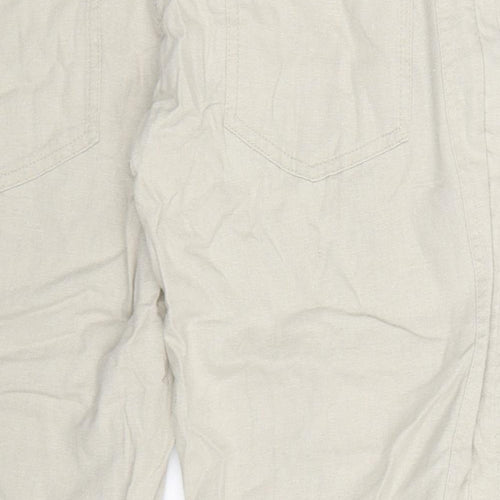 VERO MODA Womens Beige   Cropped Trousers Size 32 in L20 in