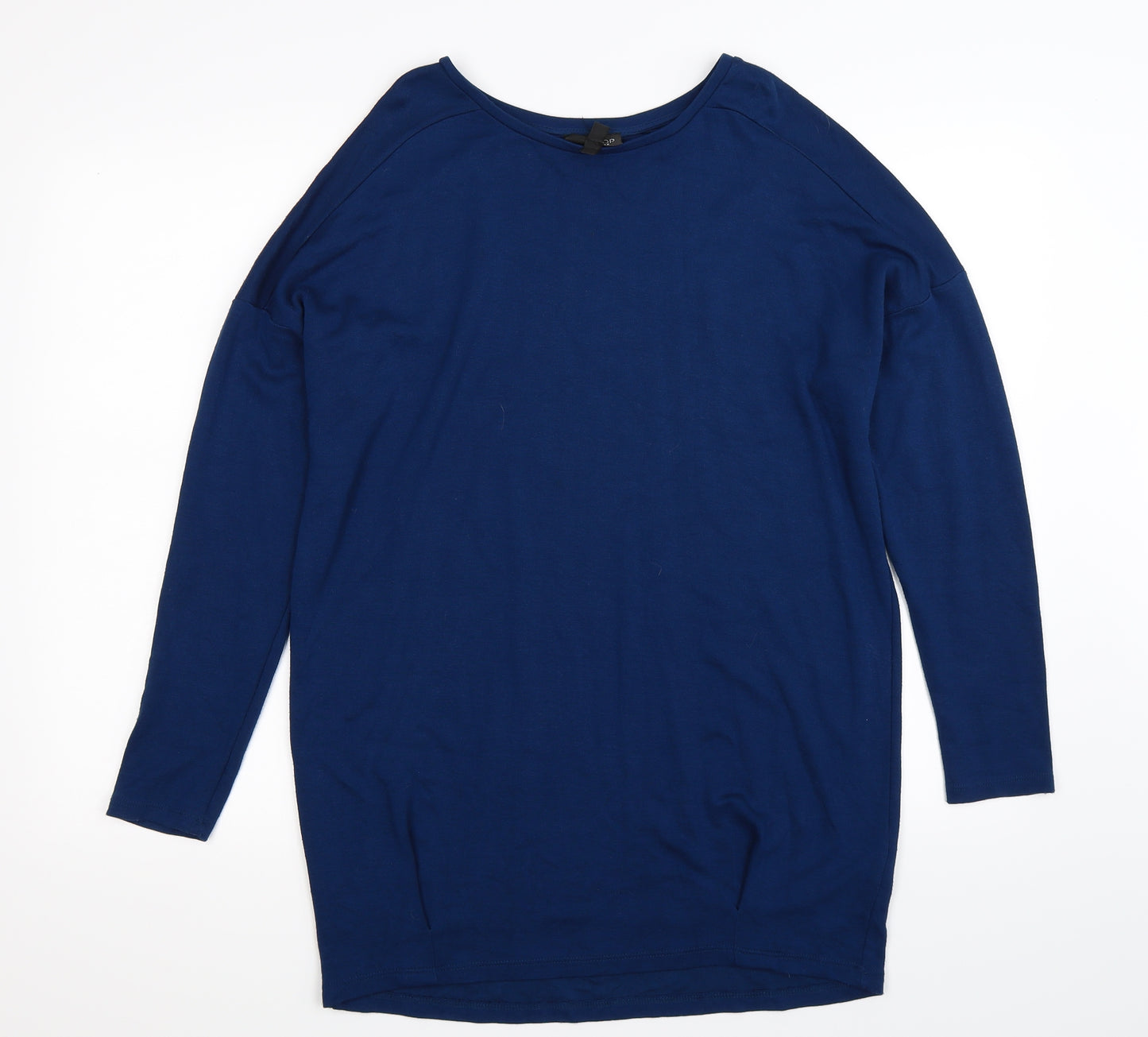Topshop Womens Blue  Knit Pullover Jumper Size 8  - Oversized
