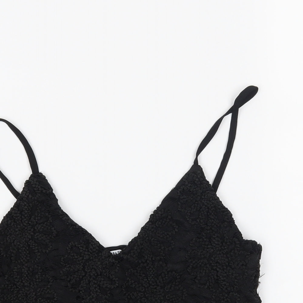 Zara Womens Black   Cropped Tank Size S