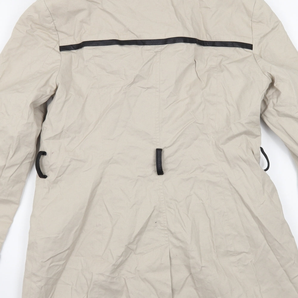 New Look Womens Beige   Trench Coat Coat Size 10