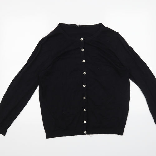 PEP&CO Womens Black   Cardigan Jumper Size 18