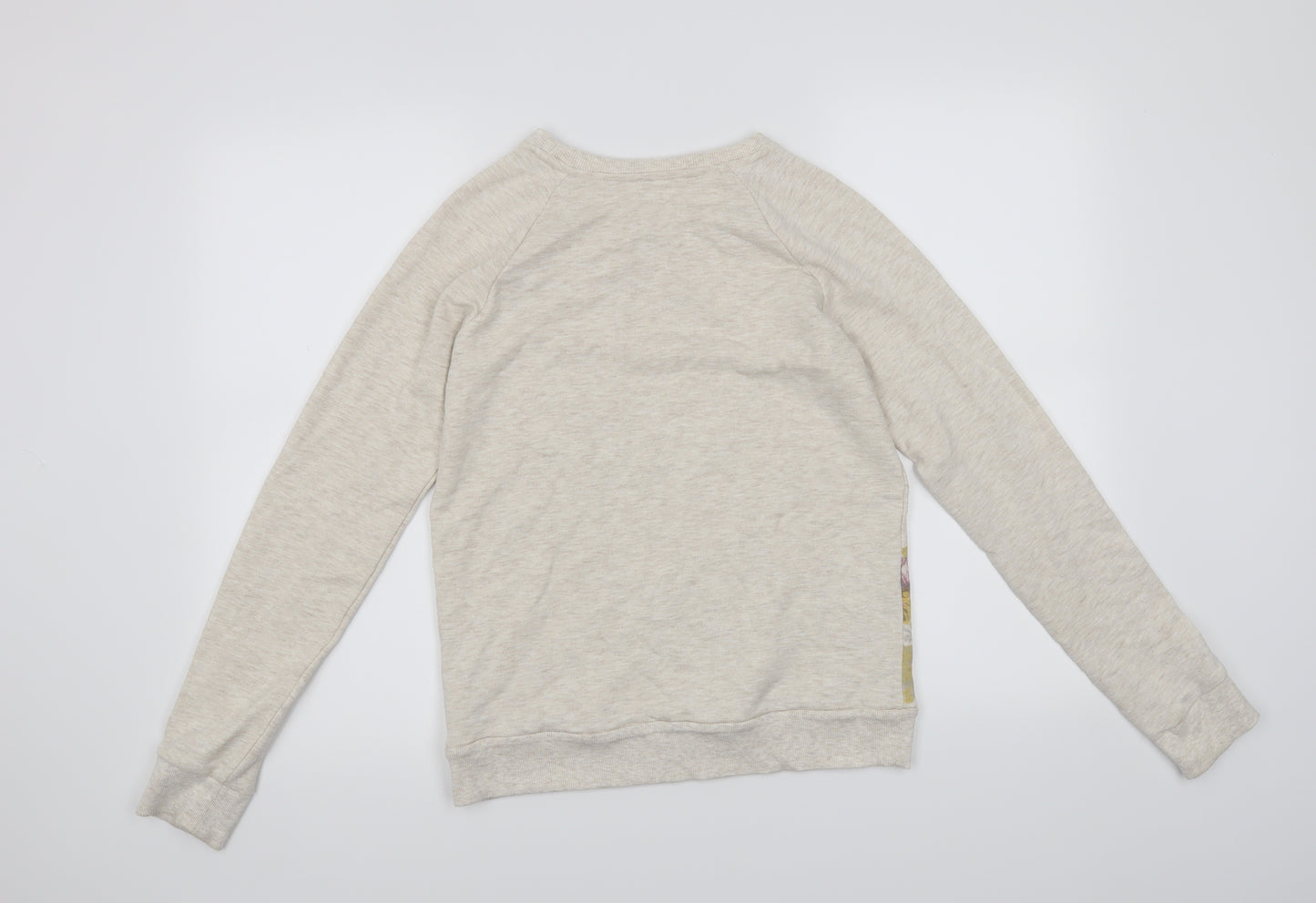 M&S Girls Beige Floral  Pullover Jumper Size 13-14 Years