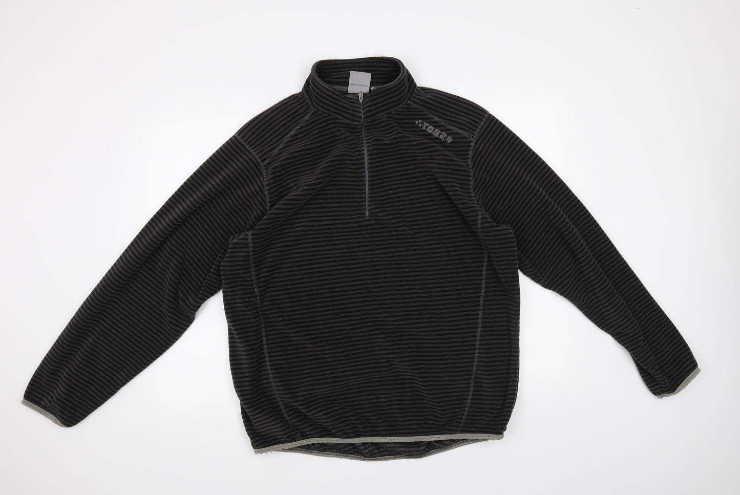 Togg 24 Mens Grey Striped  Pullover Jumper Size 2XL