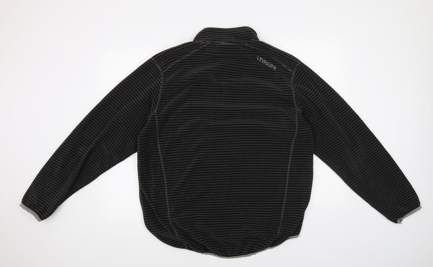 Togg 24 Mens Grey Striped  Pullover Jumper Size 2XL