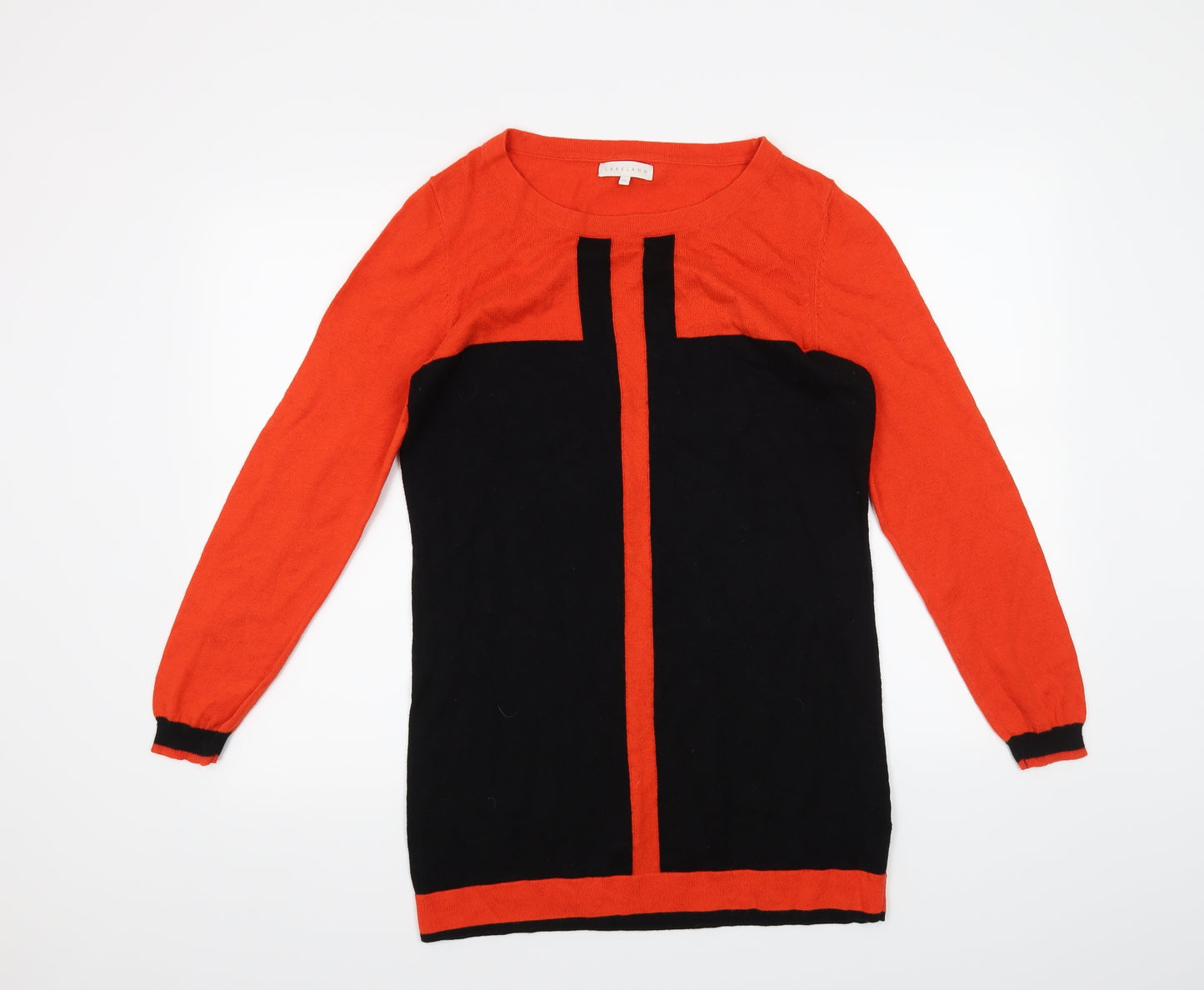 Lakeland Womens Orange   Pullover Jumper Size 12
