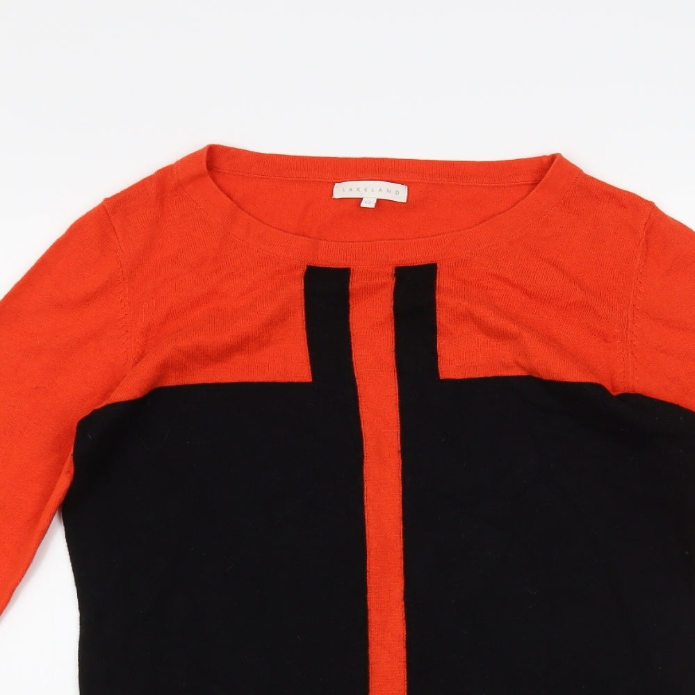 Lakeland Womens Orange   Pullover Jumper Size 12