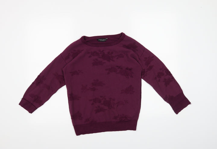 Dorothy Perkins Womens Purple   Pullover Jumper Size 10