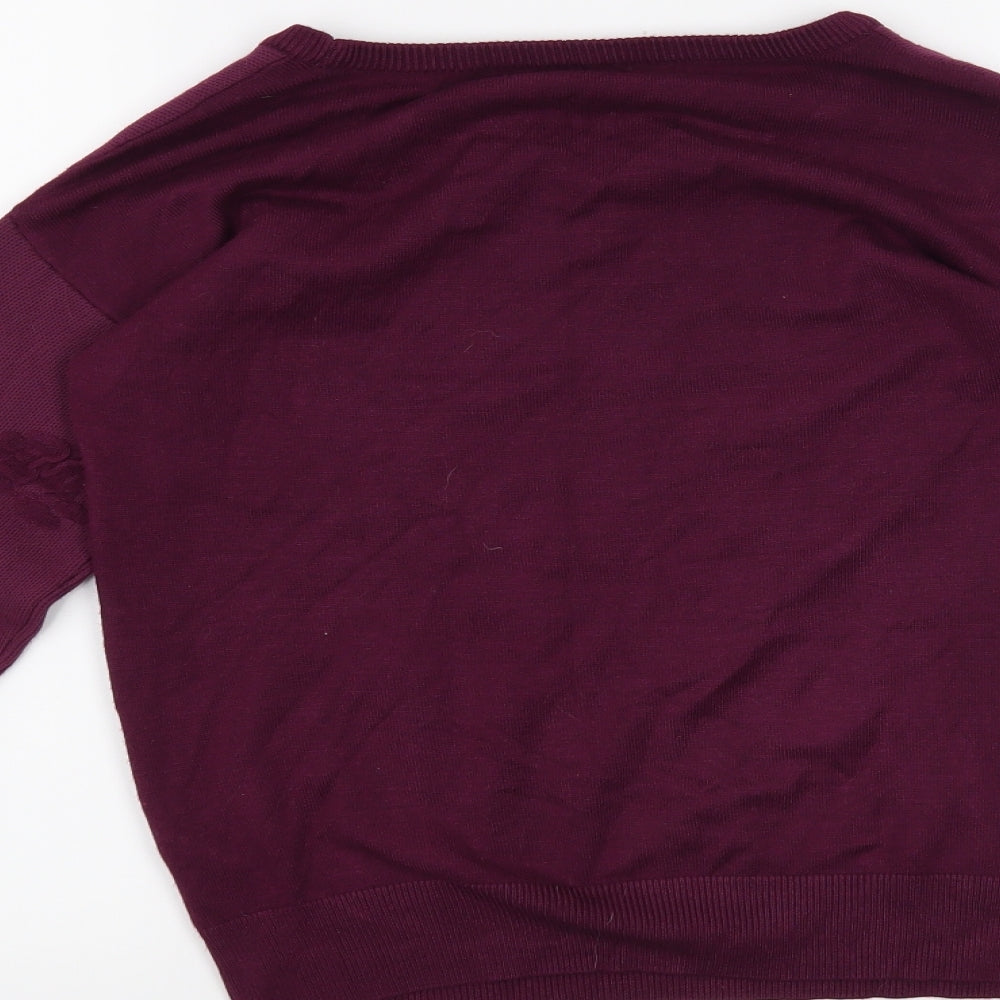 Dorothy Perkins Womens Purple   Pullover Jumper Size 10