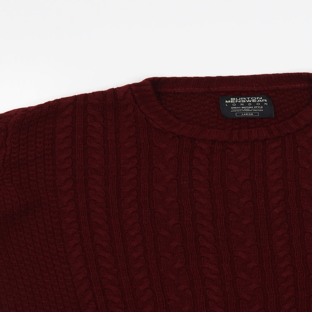 Burton Mens Red   Pullover Jumper Size L