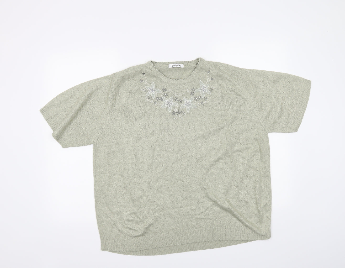 Berkertex Womens Green   Basic T-Shirt Size 14