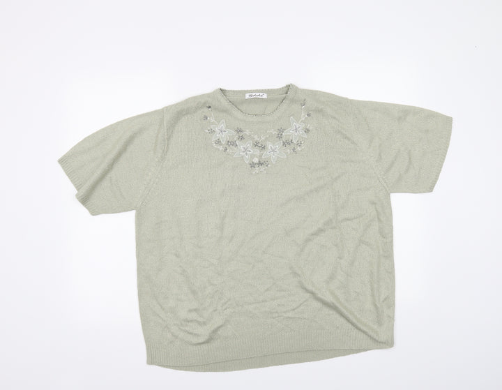 Berkertex Womens Green Basic T-Shirt Size 14