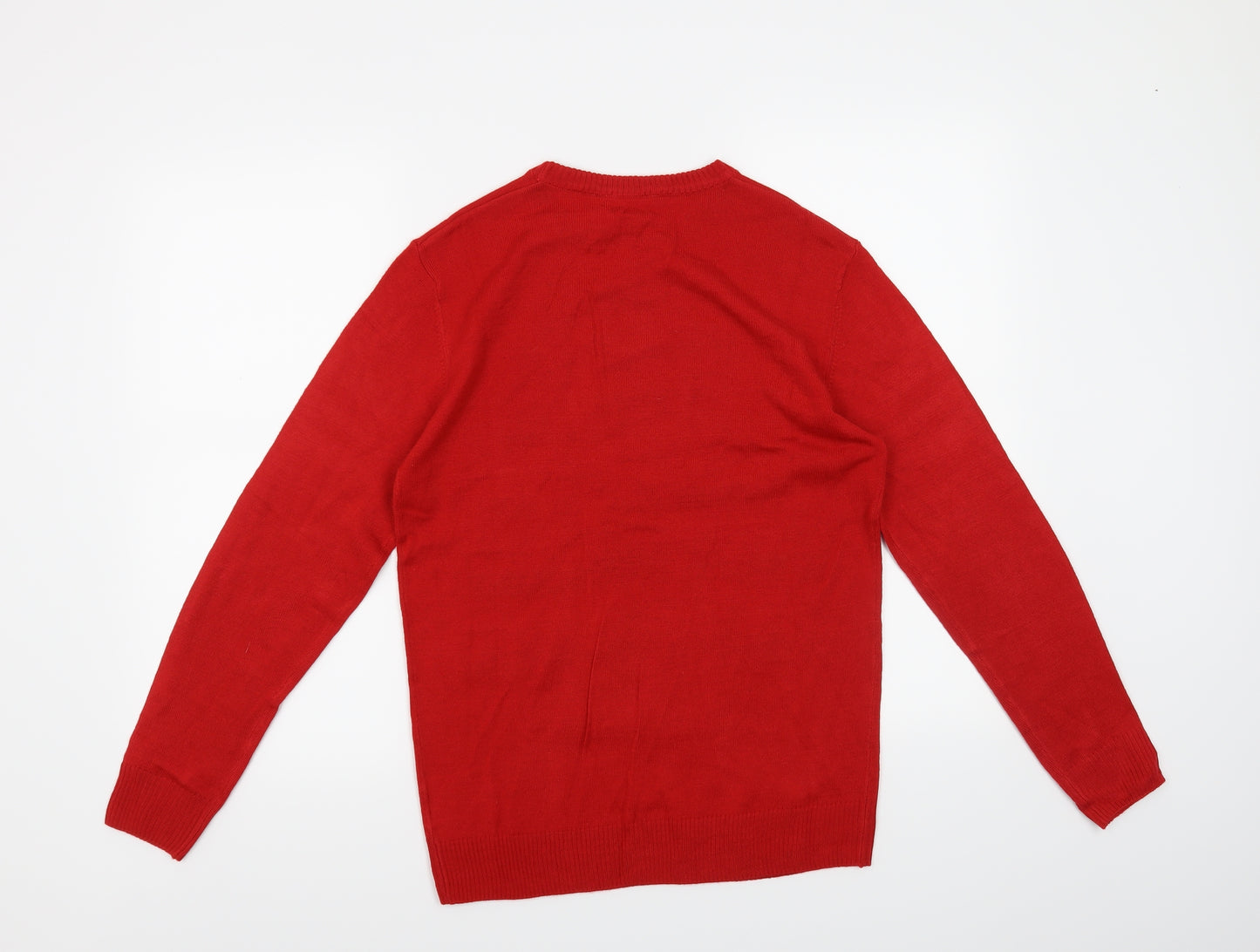 H&M Boys Red   Pullover Jumper Size 13-14 Years