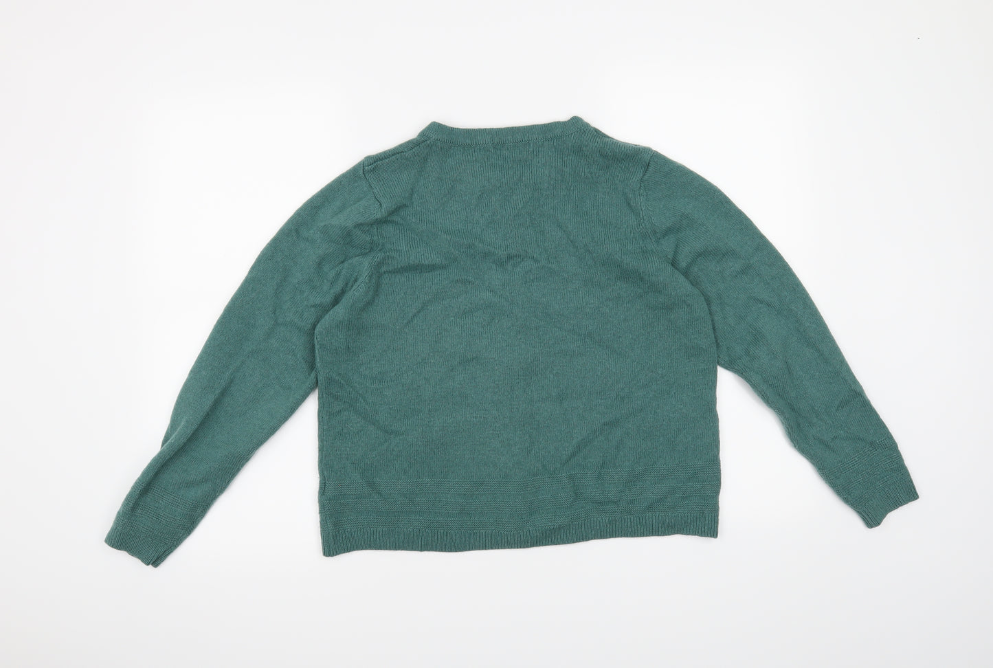 Classic  Womens Green   Cardigan Jumper Size 14