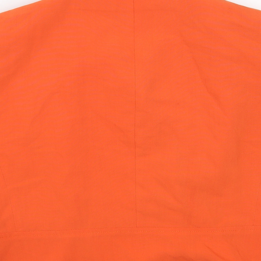 Escape Womens Orange   Basic Button-Up Size 14