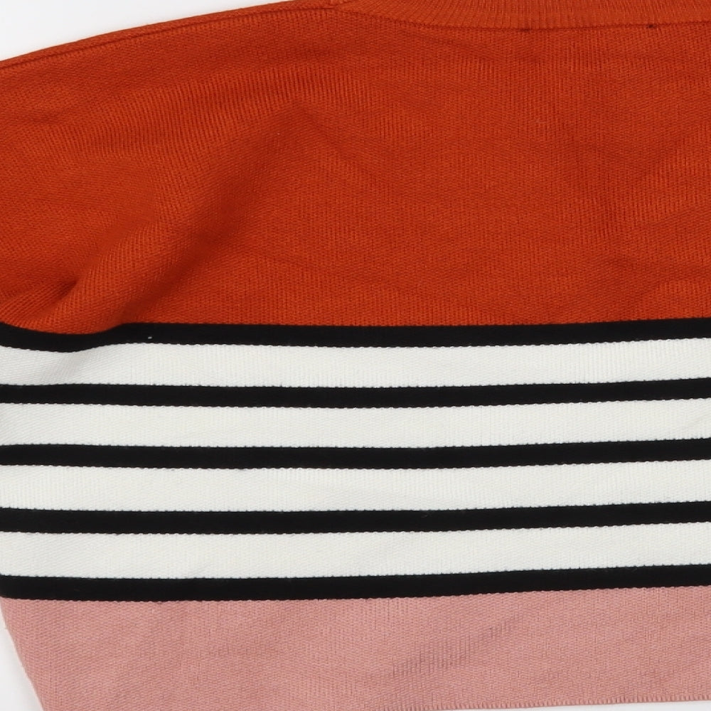 New Look Girls Black Striped  Pullover Jumper Size 12-13 Years