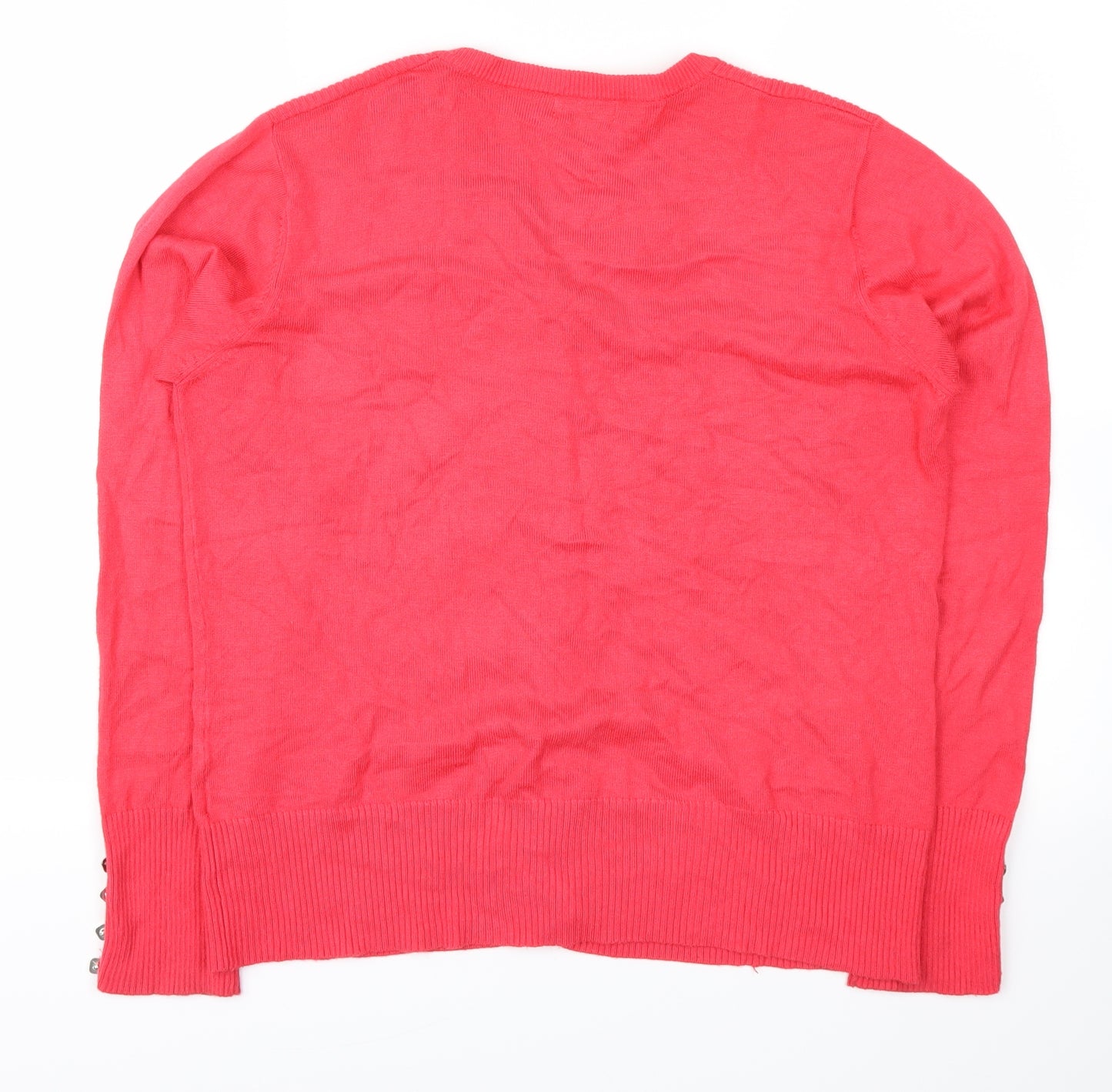 micha Womens Pink   Cardigan Jumper Size L