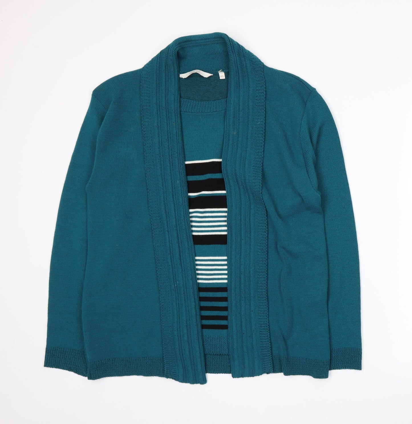 Vida Vi Womens Blue Striped Knit  Jumper Size M