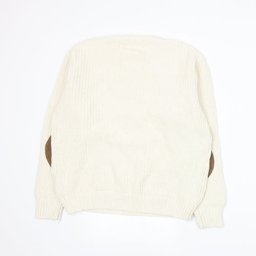 Zara Boys Ivory  Knit Pullover Jumper Size 11-12 Years