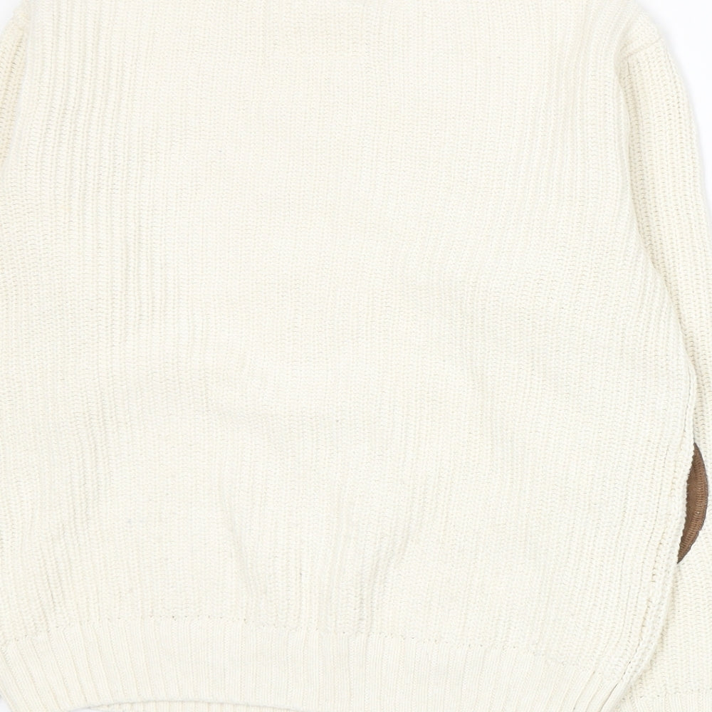 Zara Boys Ivory  Knit Pullover Jumper Size 11-12 Years