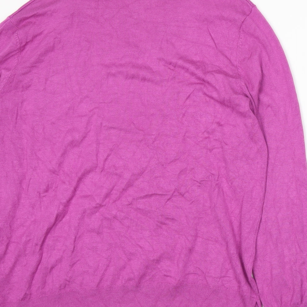 George Womens Purple  Knit Pullover Jumper Size 16