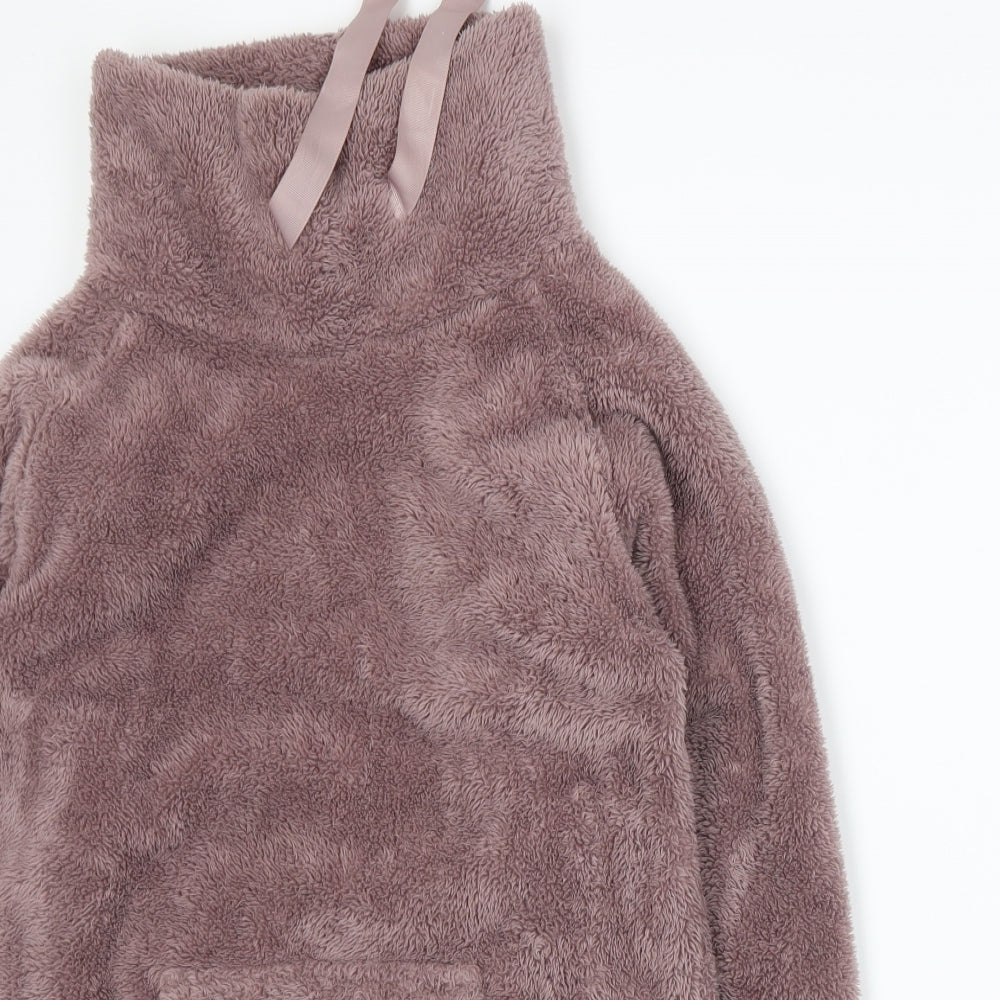 TU Womens Purple  Fleece Pullover Sweatshirt Size S