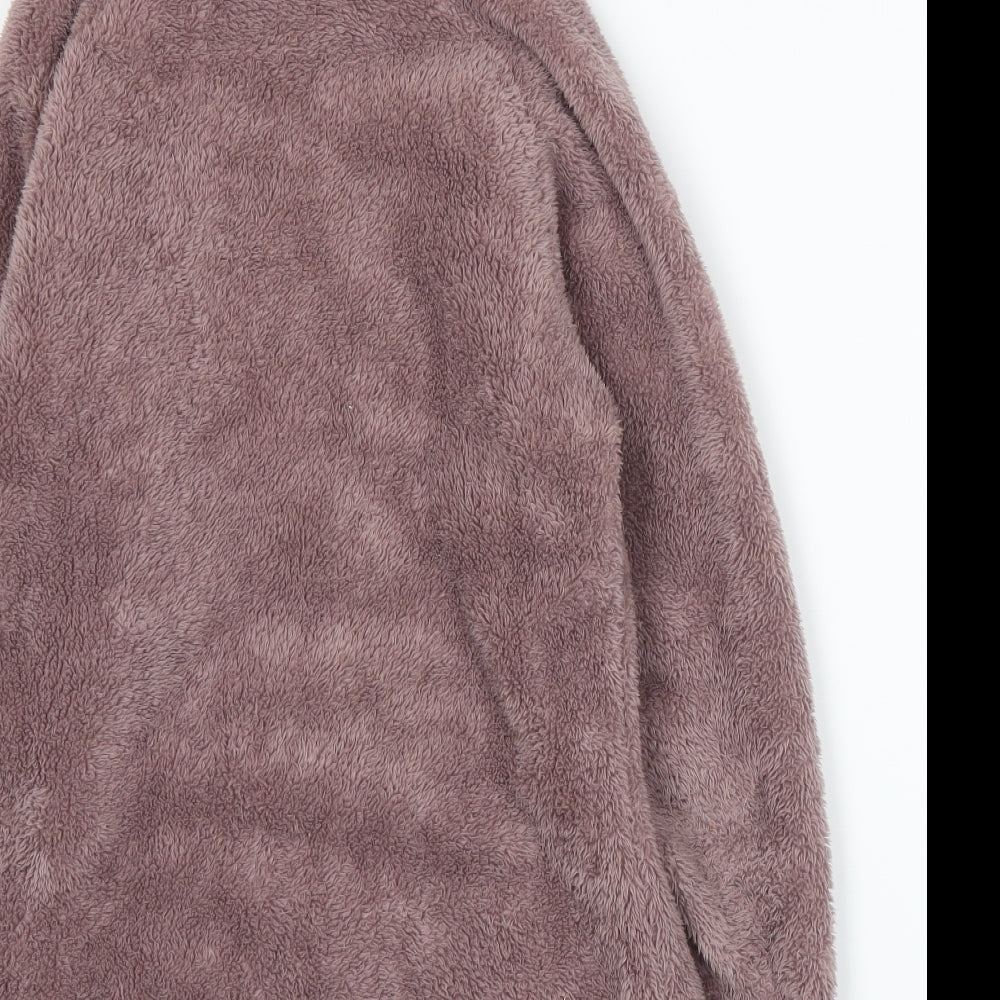 TU Womens Purple  Fleece Pullover Sweatshirt Size S