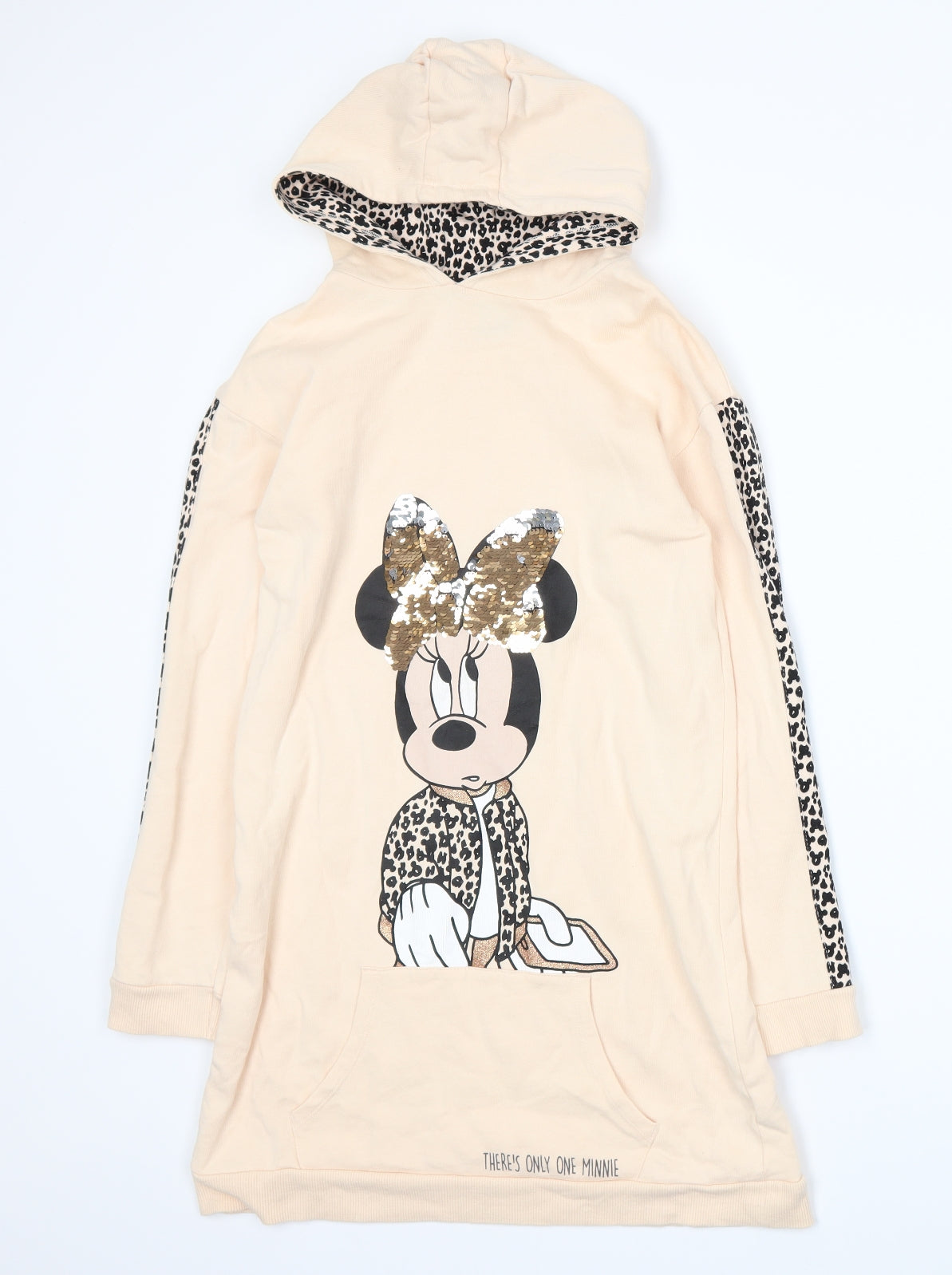 George Girls Beige   Jumper Dress  Size 10-11 Years  - Disney Minnie Mouse