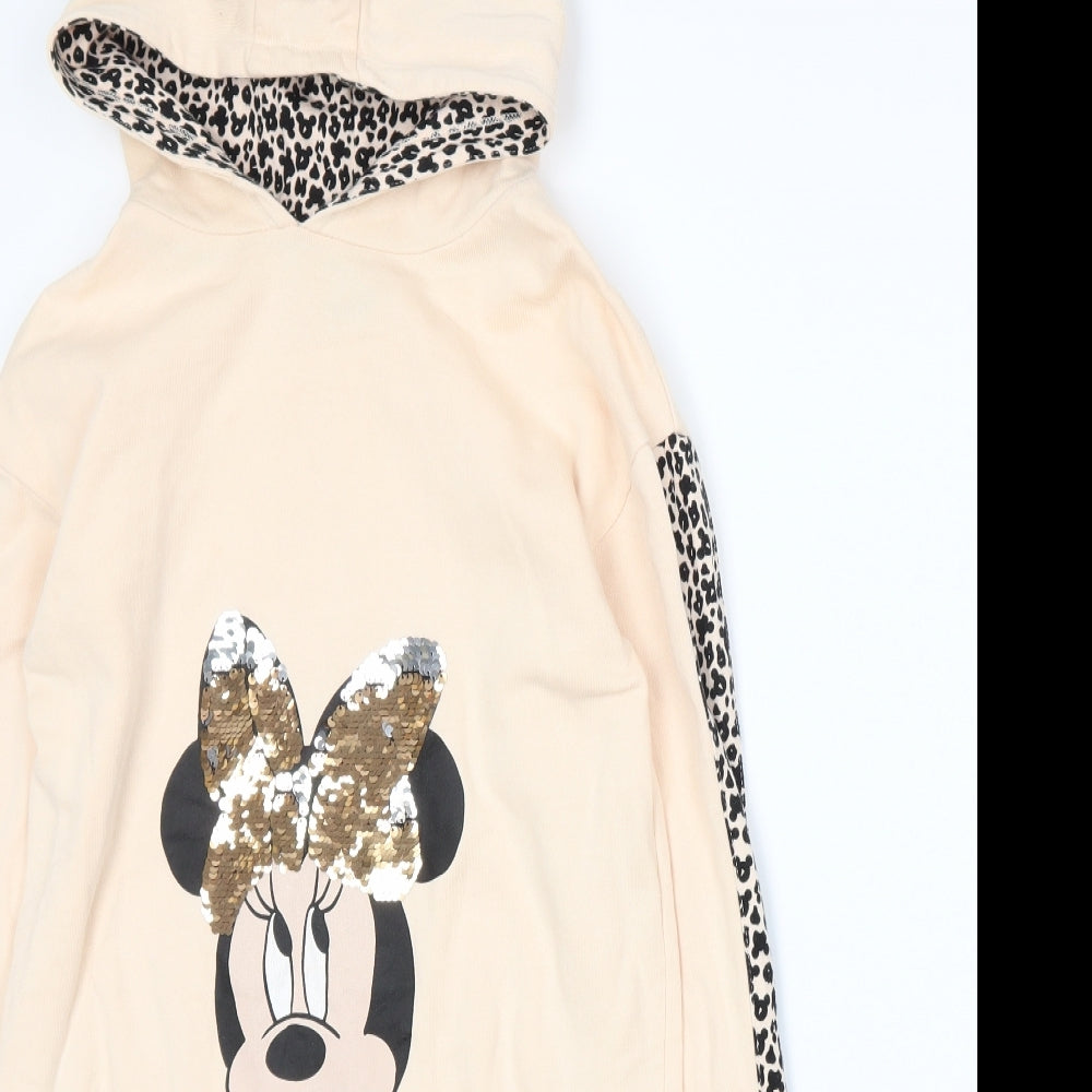 George Girls Beige   Jumper Dress  Size 10-11 Years  - Disney Minnie Mouse