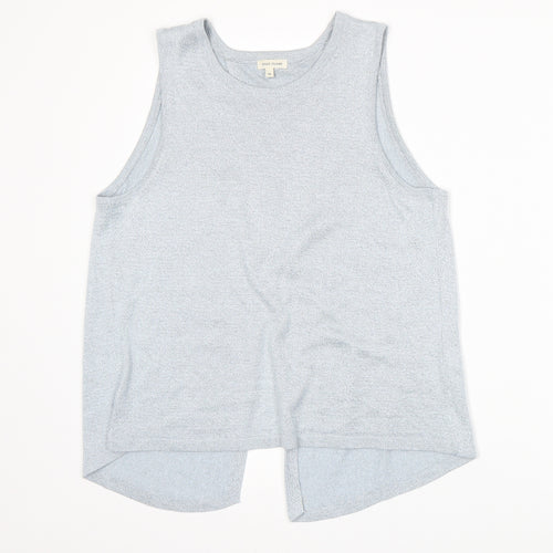 River Island Womens Blue  Knit Vest Jumper Size 10