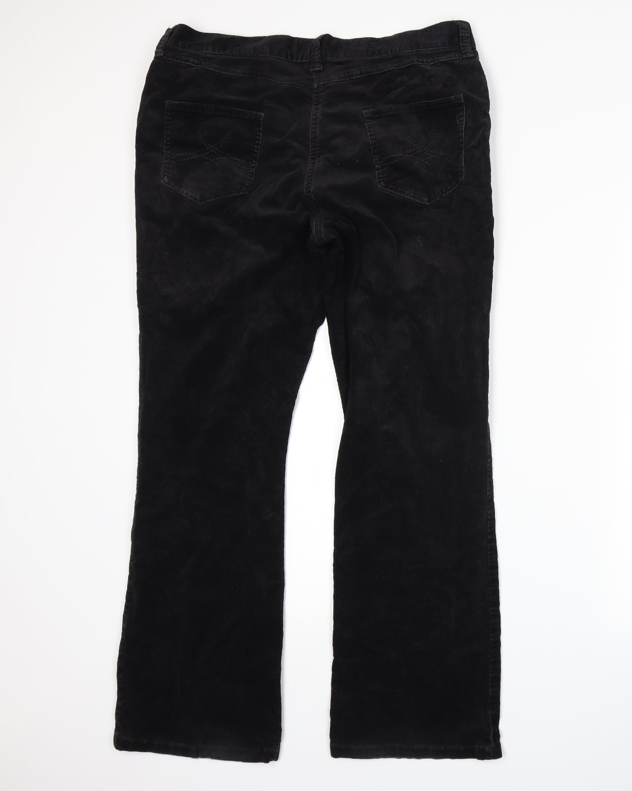 Marks and Spencer Womens Black   Bootcut Jeans Size 16 L28 in