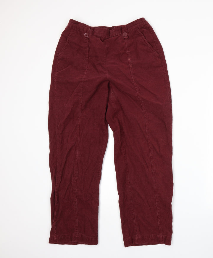 EWM Womens Red Straight Jeans Size 12 L26 in