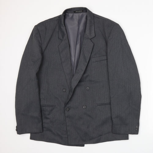 Marlowe Mens Grey   Jacket Suit Jacket Size L