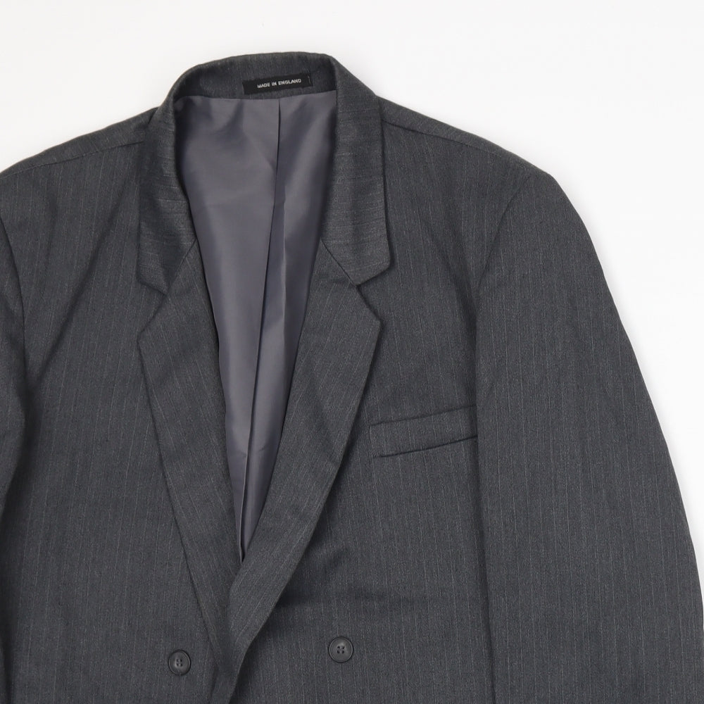 Marlowe Mens Grey   Jacket Suit Jacket Size L