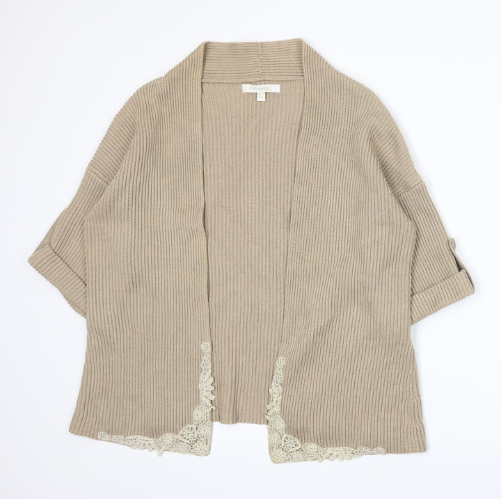 Changes By Together Womens Beige Knit Cardigan Jumper Size 12