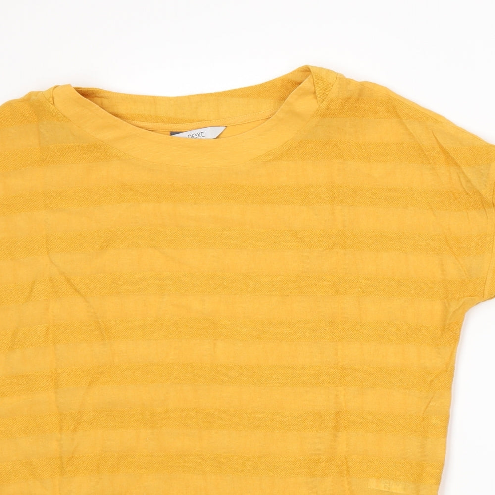 NEXT Womens Yellow   Basic T-Shirt Size 10