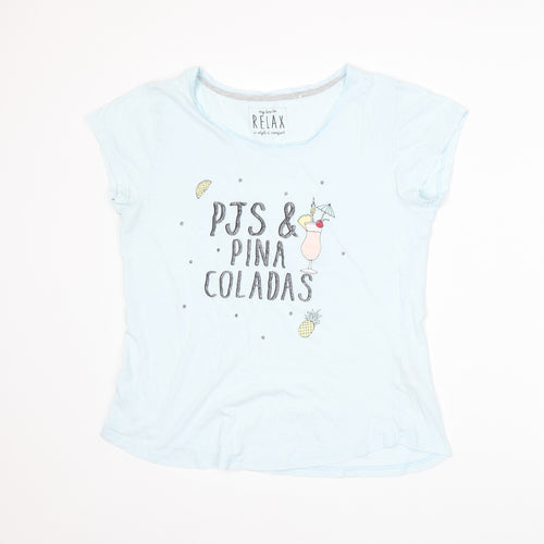 Peacocks Womens Blue   Basic T-Shirt Size 12