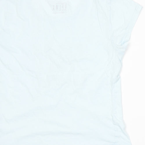 Peacocks Womens Blue   Basic T-Shirt Size 12