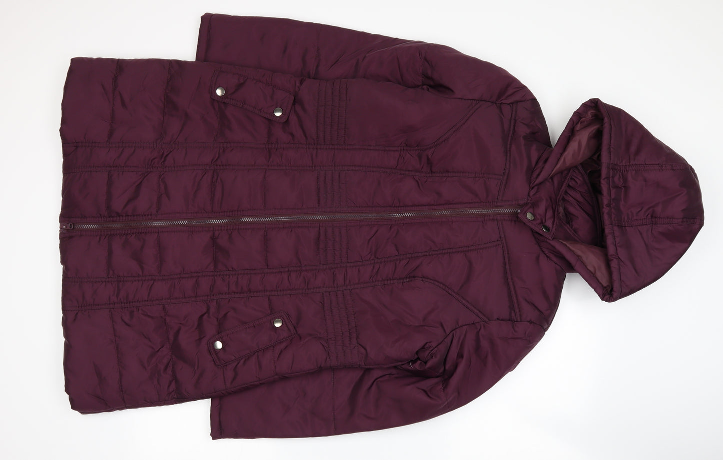 South Womens Purple   Parka Coat Size 14