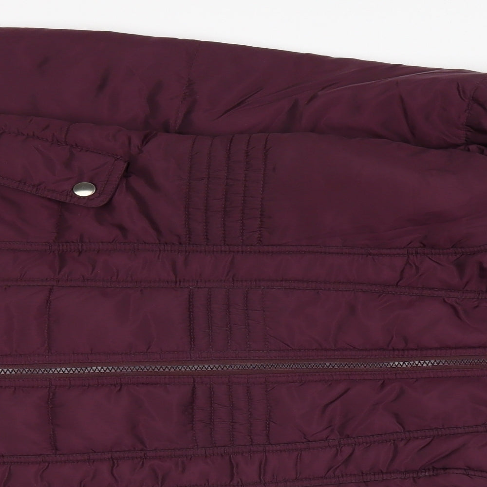 South Womens Purple   Parka Coat Size 14