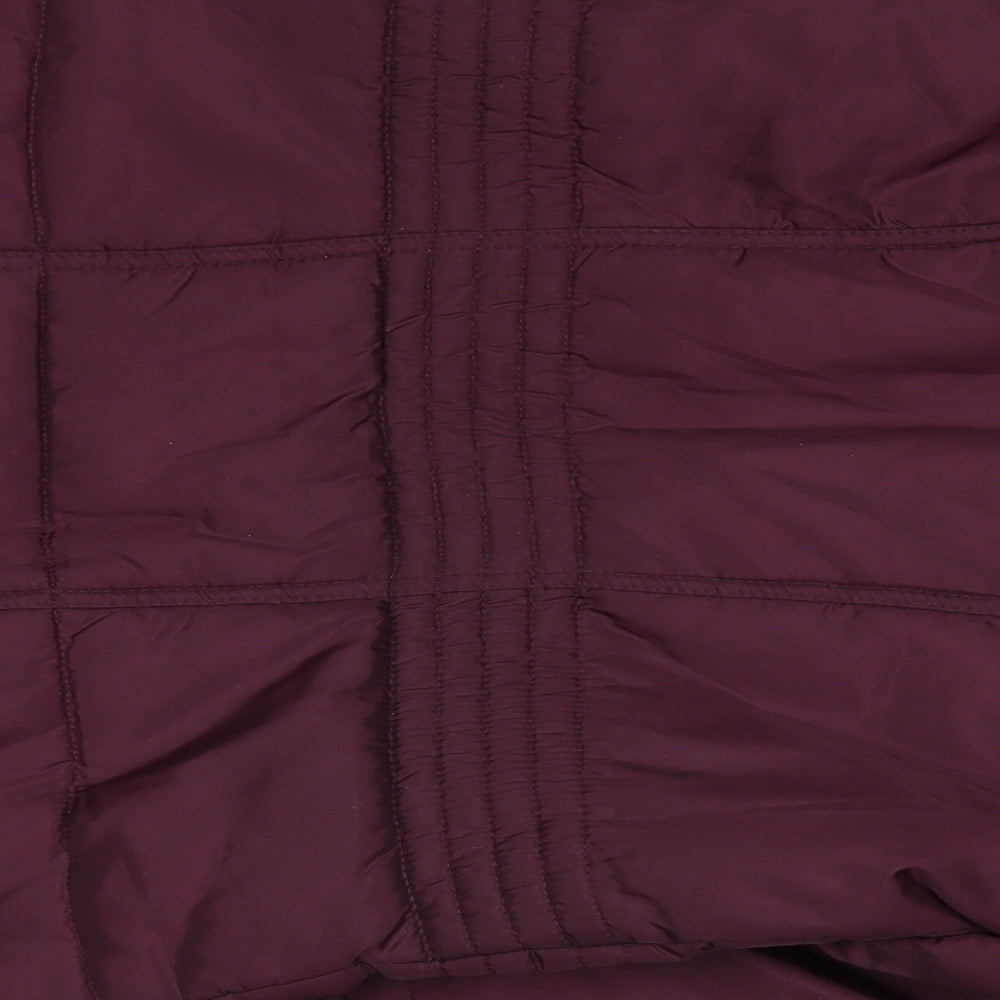 South Womens Purple   Parka Coat Size 14