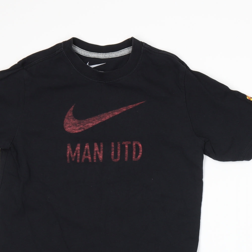 Nike Boys Black  Jersey Basic T-Shirt Size 10-11 Years  - Manchester United Football club