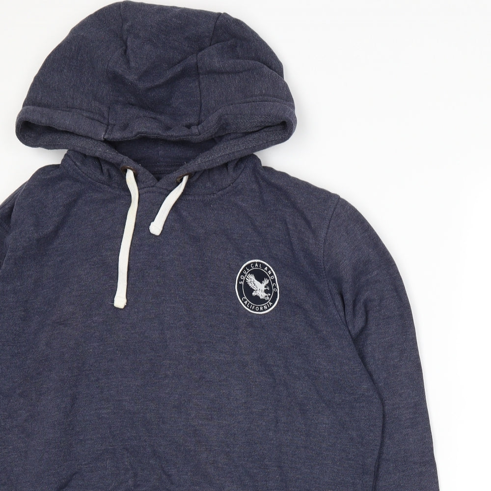 SoulCal&Co Mens Blue   Pullover Hoodie Size XL