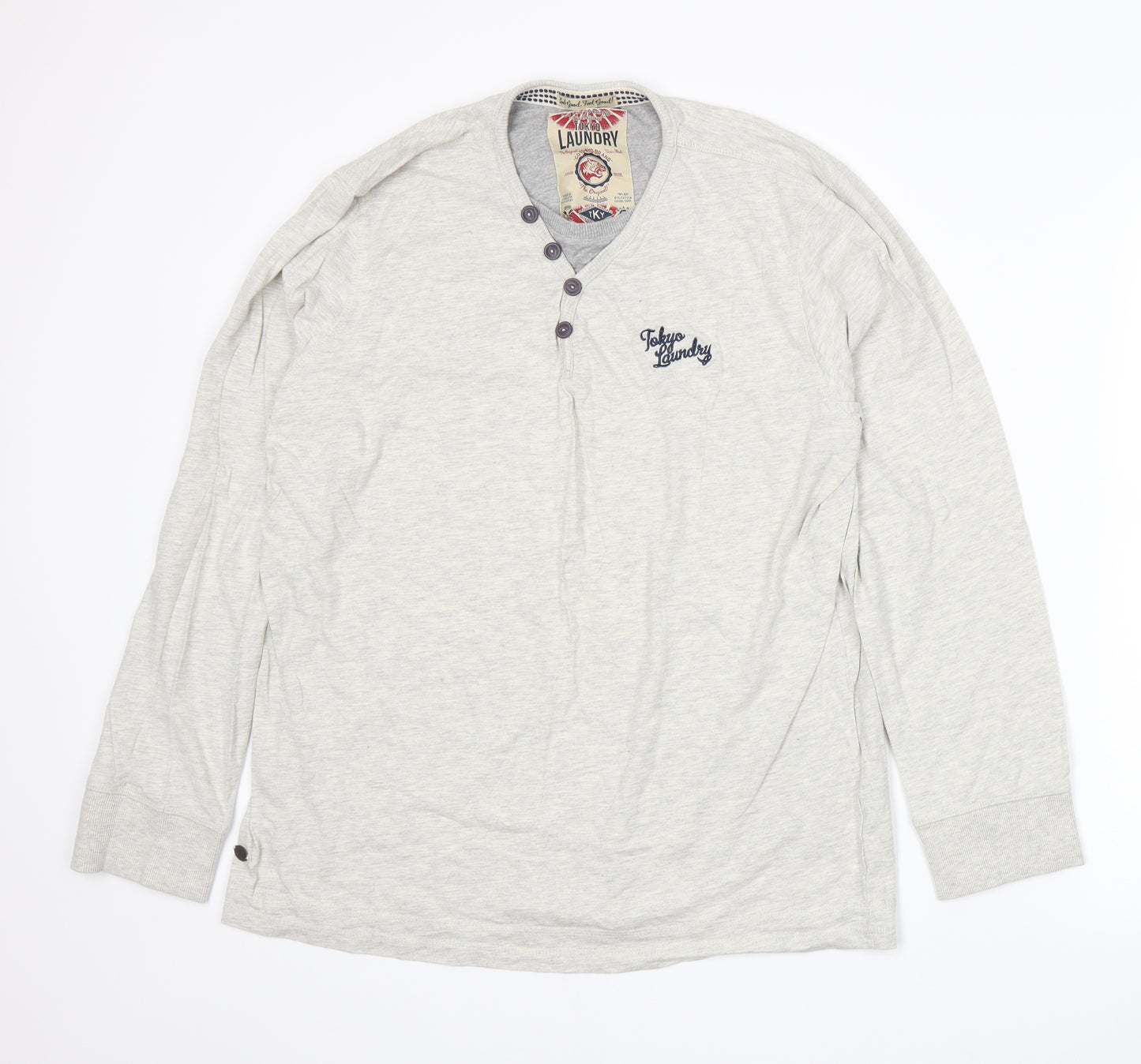 Tokyo Laundry Mens Grey    T-Shirt Size XL