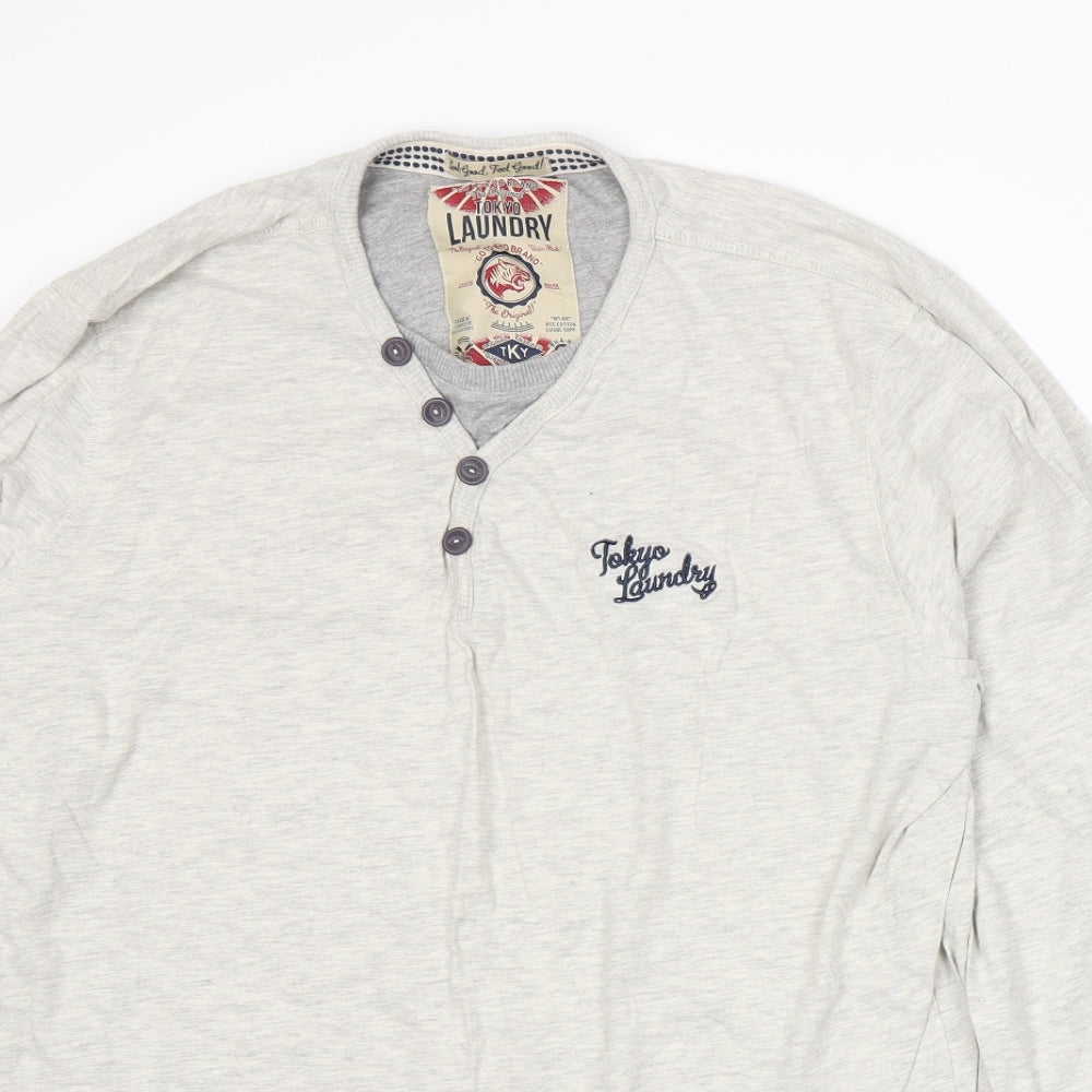 Tokyo Laundry Mens Grey    T-Shirt Size XL