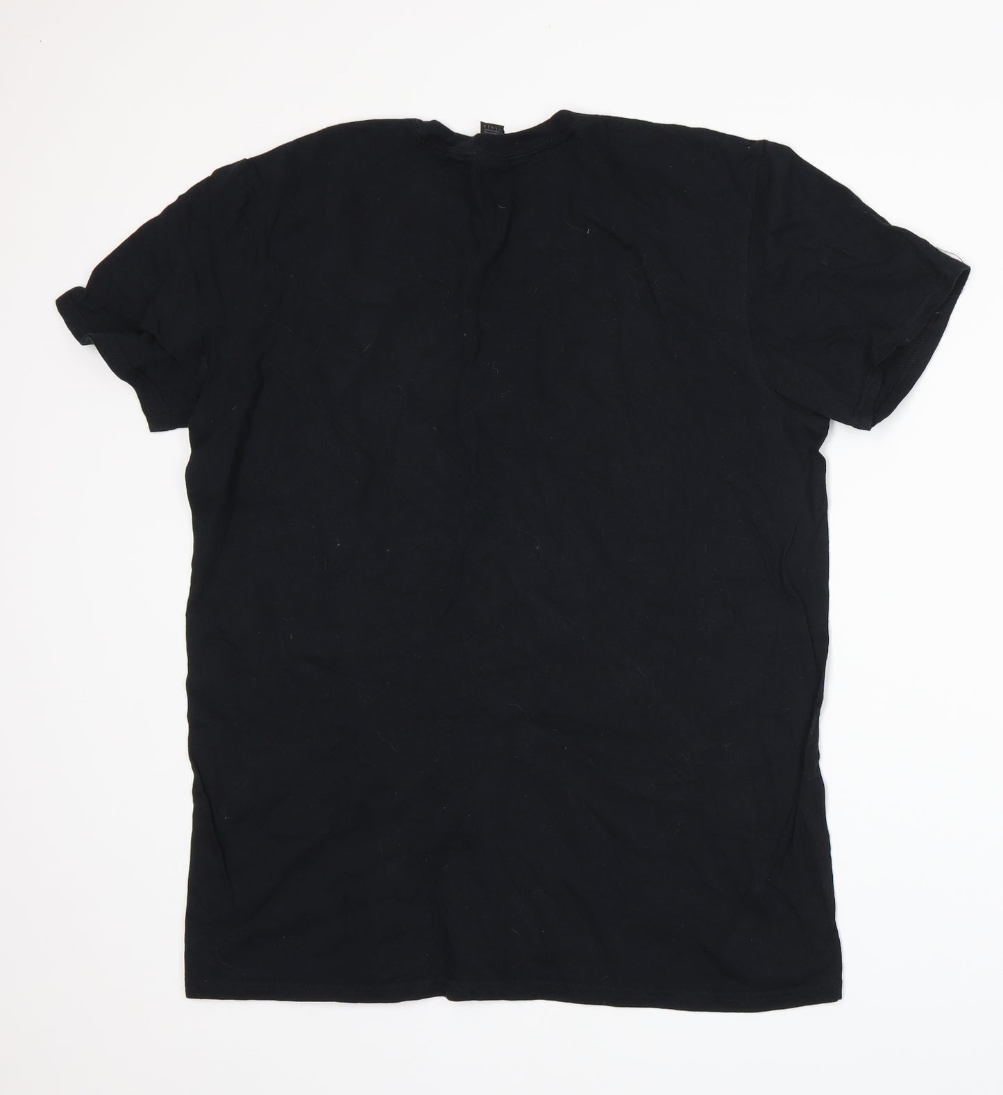 Anvil Mens Black    T-Shirt Size L
