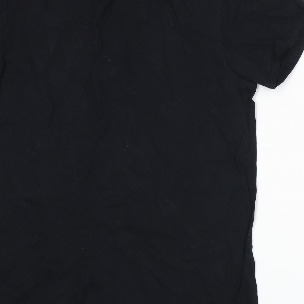 Anvil Mens Black    T-Shirt Size L