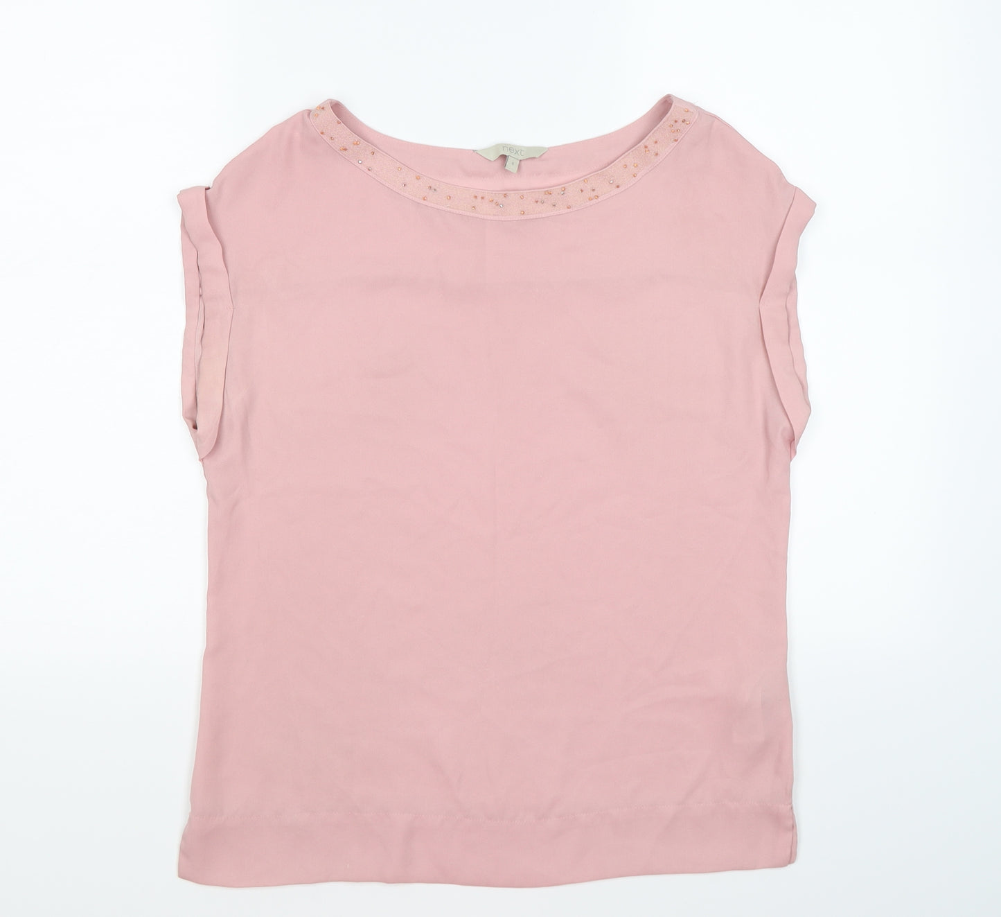 NEXT Womens Pink  Chiffon Tunic T-Shirt Size 6