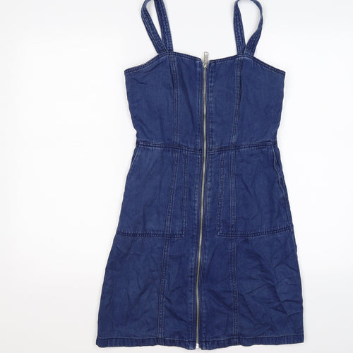 NEXT Womens Blue  Denim Tank Dress  Size 8