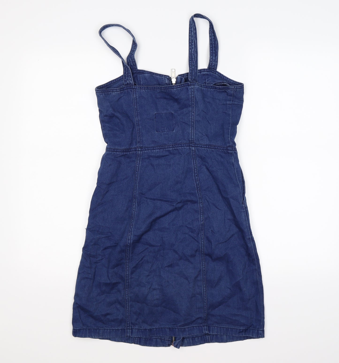 NEXT Womens Blue  Denim Tank Dress  Size 8